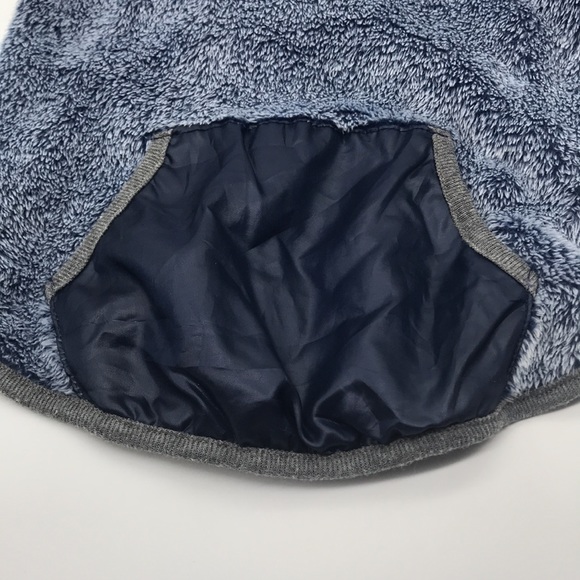 Top Paw Size Large Dog Navy Fleece w/Hood & Pocket Pullover - Picture 3 of 9
